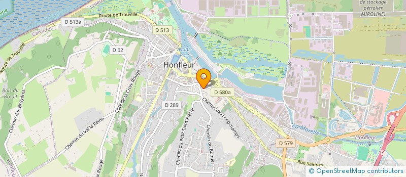 localisation de l'entreprise ACCUEIL DES VILLES FRANCAISES HONFLEUR  HONFLEUR