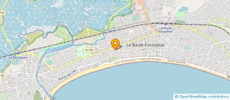 localisation de l'entreprise ACCUEIL DES VILLES FRANCAISES LA BAULE (A.V.F. LA BAULE) à LA BAULE-ESCOUBLAC