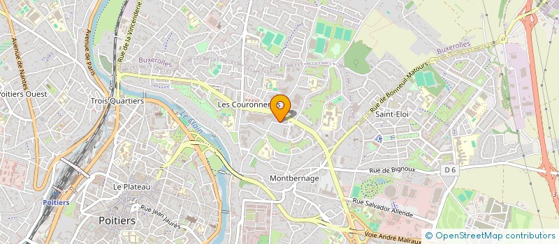 localisation de l'entreprise ACCUEIL DES VILLES FRANCAISES POITIERS à POITIERS