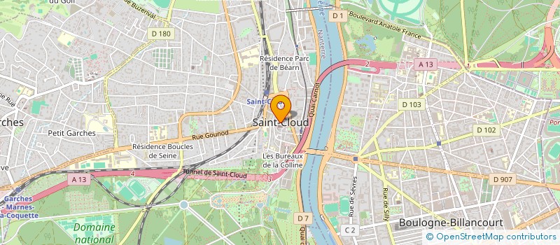 localisation de l'entreprise ACCUEIL DES VILLES FRANCAISES SAINT-CLOUD à SAINT-CLOUD