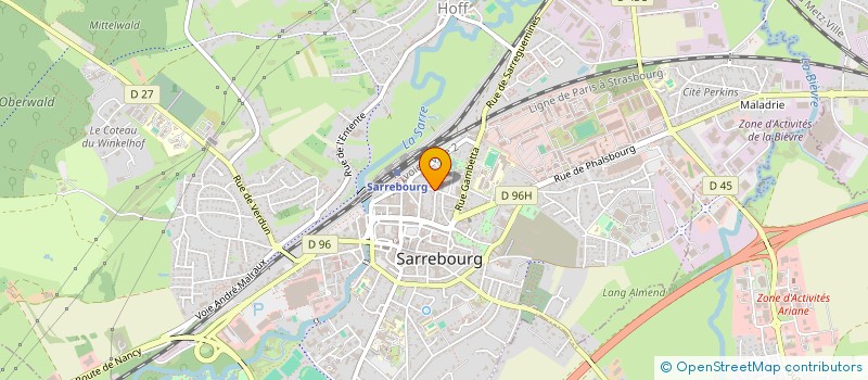 localisation de l'entreprise ACCUEIL DES VILLES FRANCAISES SARREBOURG à SARREBOURG