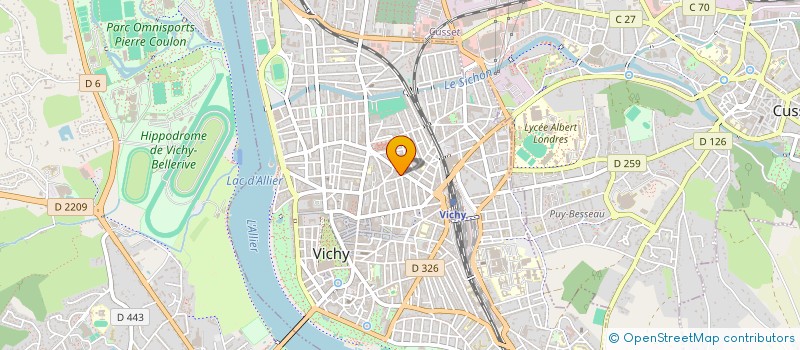 localisation de l'entreprise ACCUEIL DES VILLES FRANCAISES VICHY à VICHY