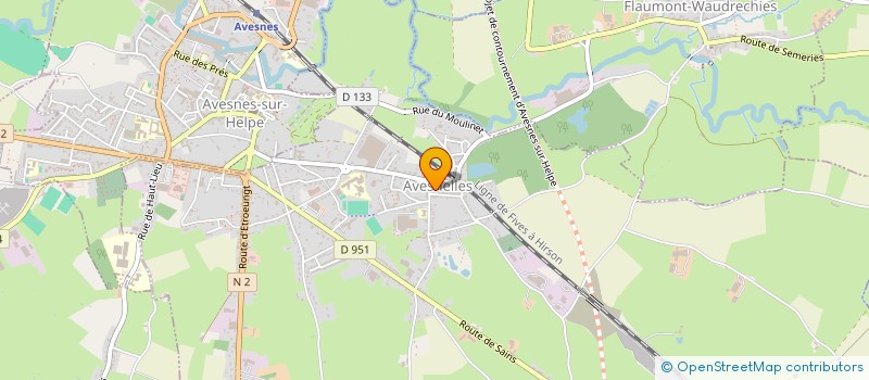 localisation de l'entreprise ACCUEIL DU PETIT BONHEUR  AVESNELLES