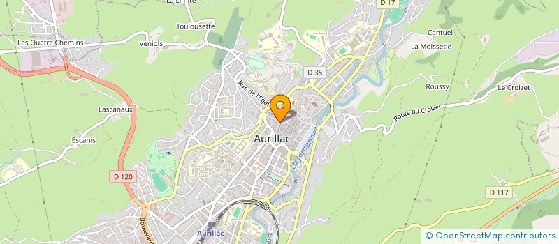 localisation de l'entreprise ACCUEIL ENTRAIDE JEUNES à AURILLAC