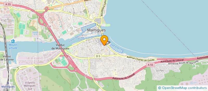 localisation de l'entreprise ACCUEIL ET ESPACE PSYCHOLOGIQUE  MARTIGUES