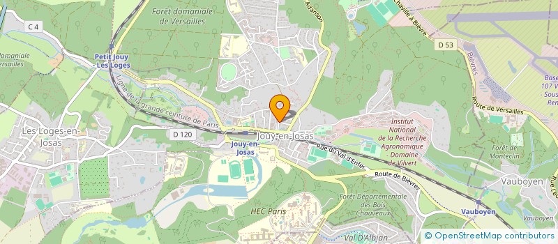 localisation de l'entreprise ACCUEIL ET LOISIRS DES AINES à JOUY-EN-JOSAS