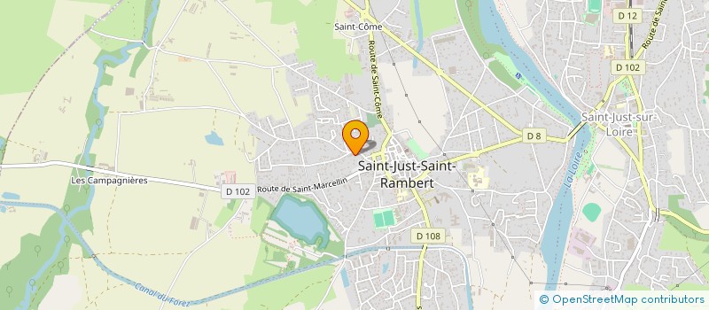 localisation de l'entreprise ACCUEIL ET LOISIRS EHPAD MAISON D'ACCUEIL DE SAINT JUST SAINT RAMBERT à SAINT-JUST-SAINT-RAMBERT