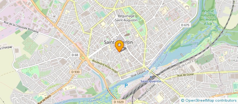 localisation de l'entreprise ACCUEIL ET PROMOTION  SAINT-QUENTIN