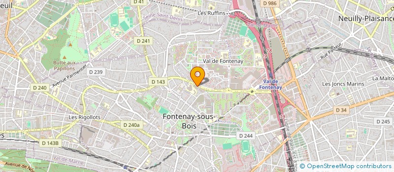 localisation de l'entreprise ACCUEIL ET SOUTIEN AUX FAMILLES DELAISSEES ET AUX FEMMES ANALPHABETES à FONTENAY-SOUS-BOIS