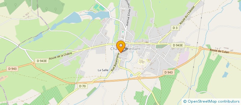 localisation de l'entreprise ACCUEIL ET SOUTIEN AUX REFUGIES EN BOISCHAUT (A. S. R. B.) à CHATEAUMEILLANT