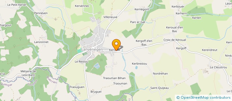 localisation de l'entreprise ACCUEIL EVEIL ET LOISIRS à LE FAOUET