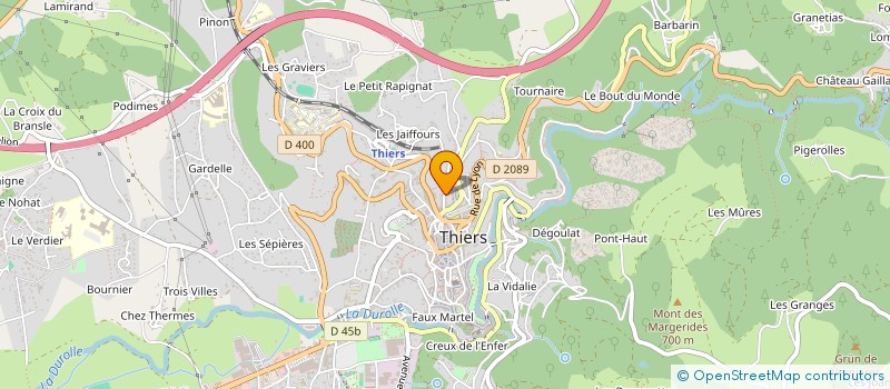 localisation de l'entreprise ACCUEIL FAMILIAL D ENFANTS AU PLEIN AIR à THIERS