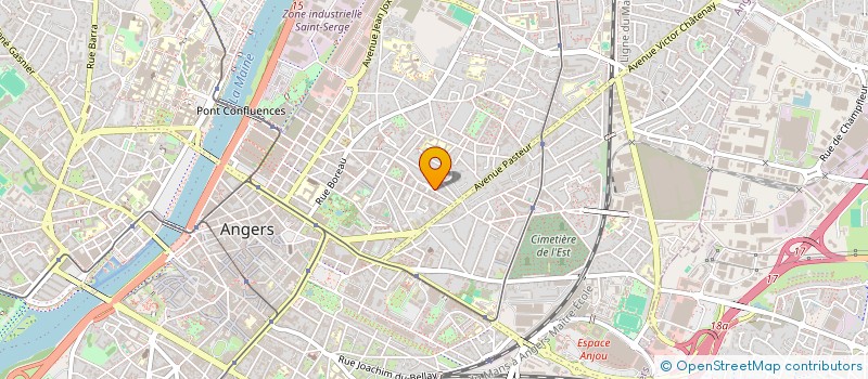 localisation de l'entreprise ACCUEIL FAMILIAL INTERNATIONAL DE L ANJOU à ANGERS