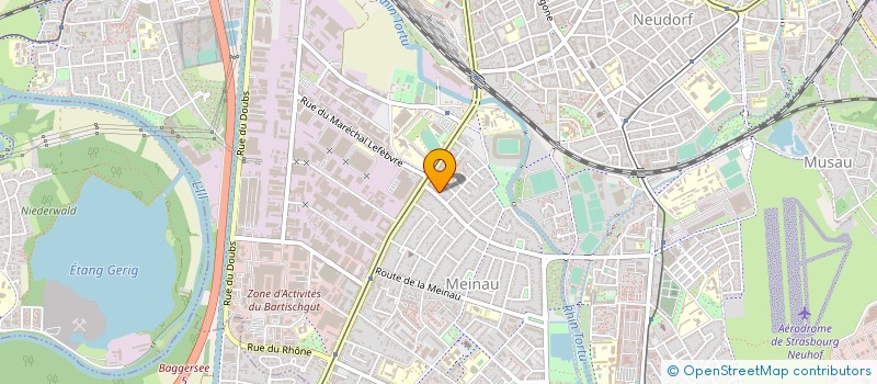 localisation de l'entreprise ACCUEIL FAMILIAL NORD AFRICAIN à STRASBOURG