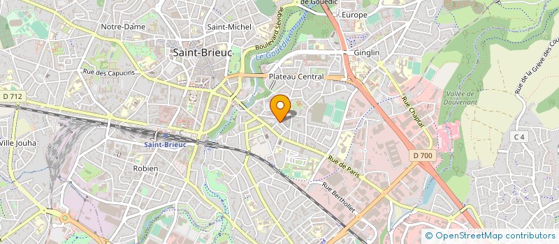 localisation de l'entreprise ACCUEIL FAMILLES DE DETENUS MAISON ARRET à SAINT-BRIEUC