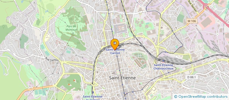 localisation de l'entreprise ACCUEIL FAMILLES PERSONNES HOSPITALISEES à SAINT-ETIENNE