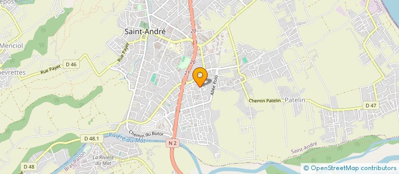 localisation de l'entreprise ACCUEIL, FORMATION, INSERTION SOCIALE à SAINT-ANDRE