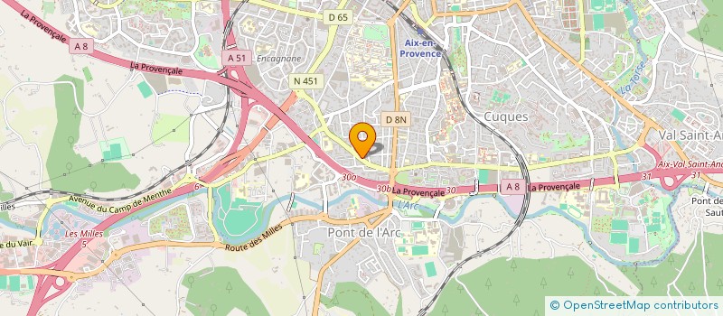 localisation de l'entreprise ACCUEIL FUNERAIRE à AIX-EN-PROVENCE