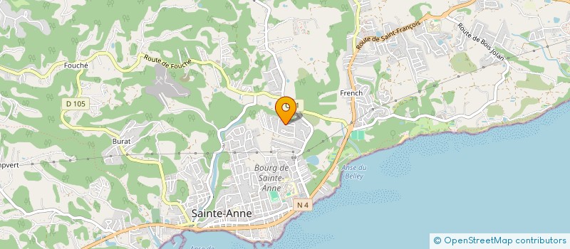 localisation de l'entreprise ACCUEIL GITE AIDE SERVICE  SAINTE-ANNE