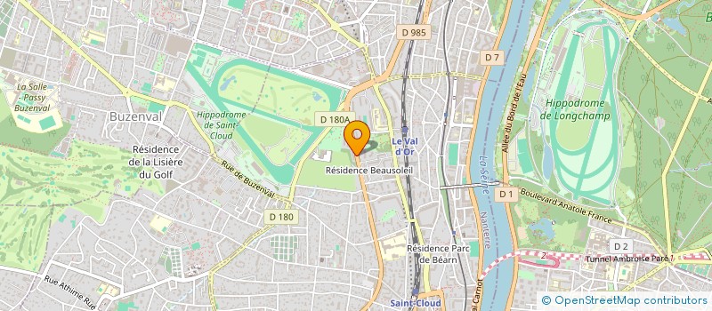 localisation de l'entreprise ACCUEIL GOURMAND DE FRANCE à SAINT-CLOUD