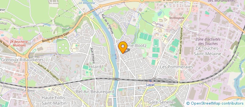 localisation de l'entreprise ACCUEIL INTERGENERATIONNEL DE LIBRE EXPRESSION SENSORIELLE à LAVAL