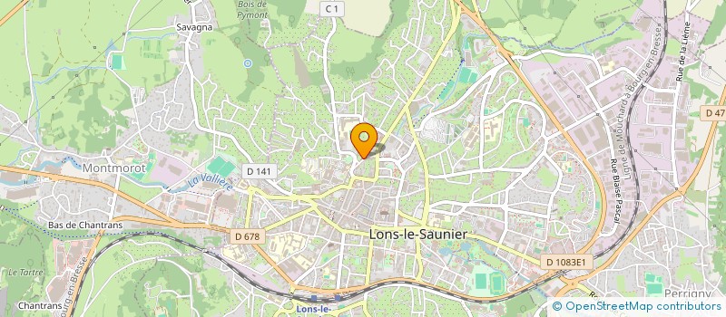 localisation de l'entreprise ACCUEIL JURASSIEN INTERCOMMUNAUTAIRE DE REFUGIES à LONS-LE-SAUNIER