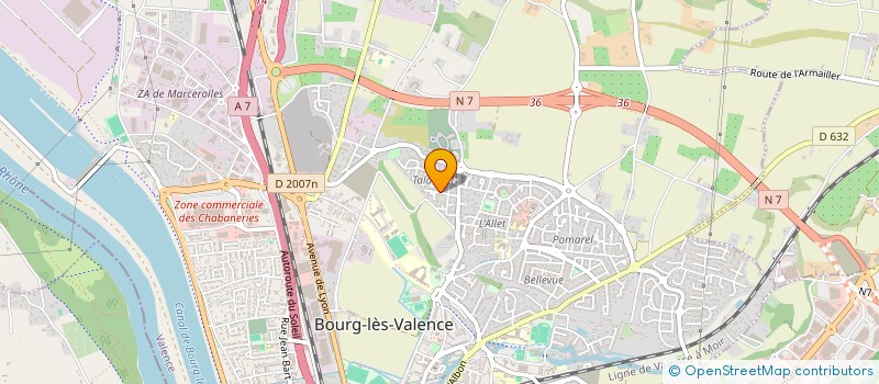 localisation de l'entreprise ACCUEIL KINESIO à BOURG-LES-VALENCE