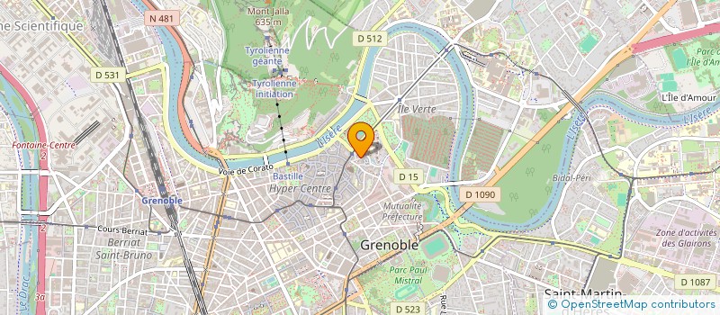 localisation de l'entreprise ACCUEIL LIEU TRANSI HEBERG ECOUTE ACCOMP à GRENOBLE