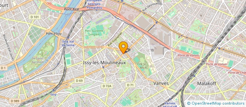 localisation de l'entreprise ACCUEIL LOISIRS CULTURE à ISSY-LES-MOULINEAUX