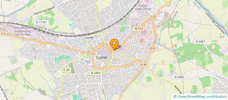 localisation de l'entreprise ACCUEIL LUNEL RES LES MEUNIERES à LUNEL