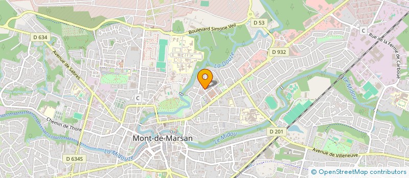 localisation de l'entreprise ACCUEIL MEDIATION ET CONFLITS FAMILIAUX à MONT-DE-MARSAN
