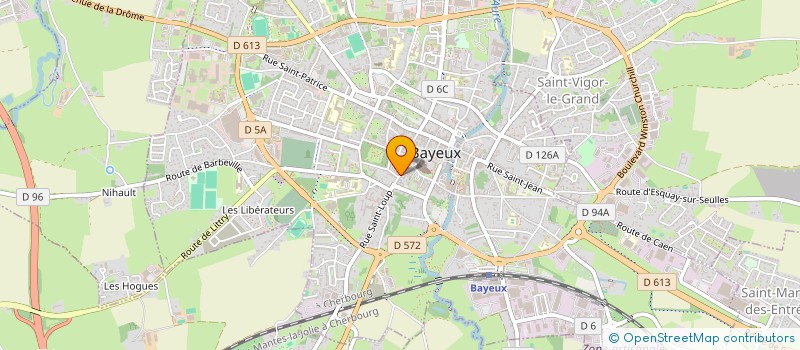 localisation de l'entreprise ACCUEIL N D DE LA CHARITE à BAYEUX