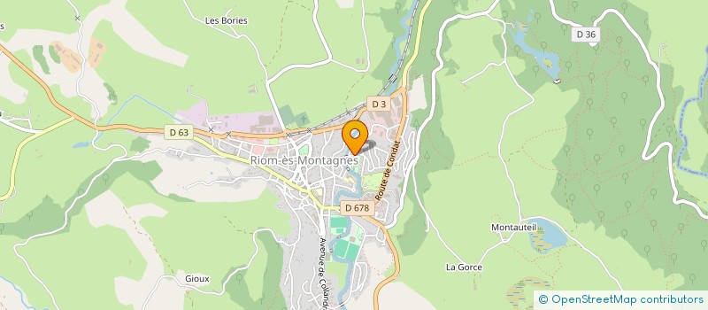 localisation de l'entreprise ACCUEIL NORD CANTAL ALIMENTATION  RIOM-ES-MONTAGNES