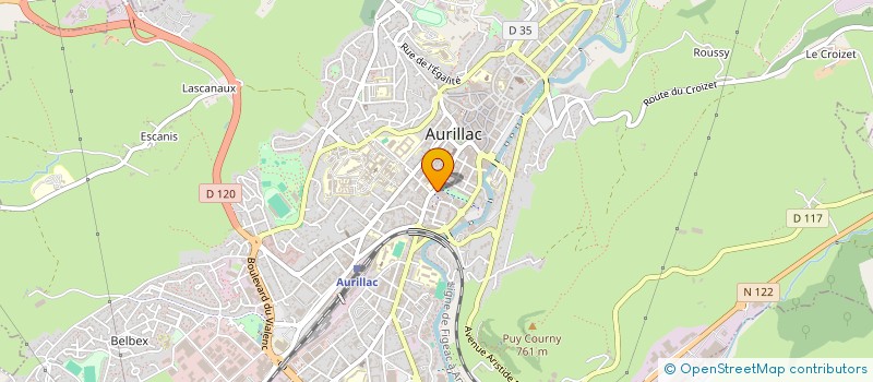 localisation de l'entreprise ACCUEIL ORIENTAT SUIVI DEMANDEURS EMPLOI à AURILLAC