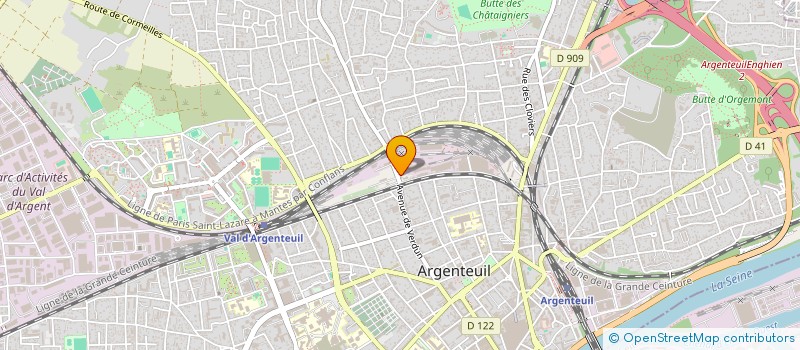 localisation de l'entreprise ACCUEIL P.A.  ARGENTEUIL