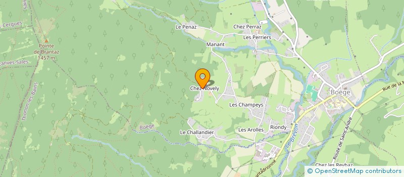 localisation de l'entreprise ACCUEIL PAYSAN HAUTE SAVOIE à BOEGE