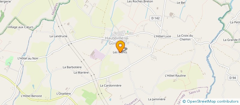 localisation de l'entreprise ACCUEIL PAYSAN-MANCHE  HAUTEVILLE-LA-GUICHARD