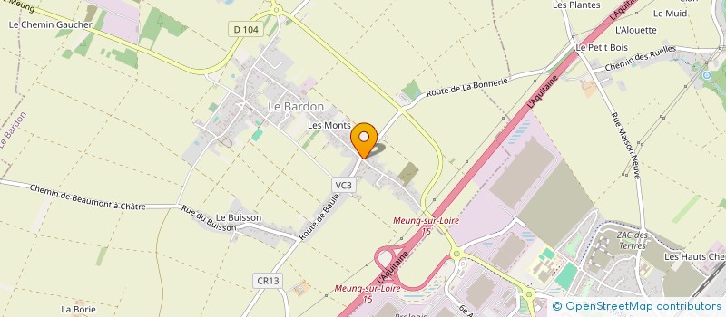 localisation de l'entreprise ACCUEIL PRESTIGE INTERNATIONAL à LE BARDON