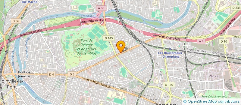 localisation de l'entreprise ACCUEIL PROTECTION SERVICE à CHAMPIGNY-SUR-MARNE