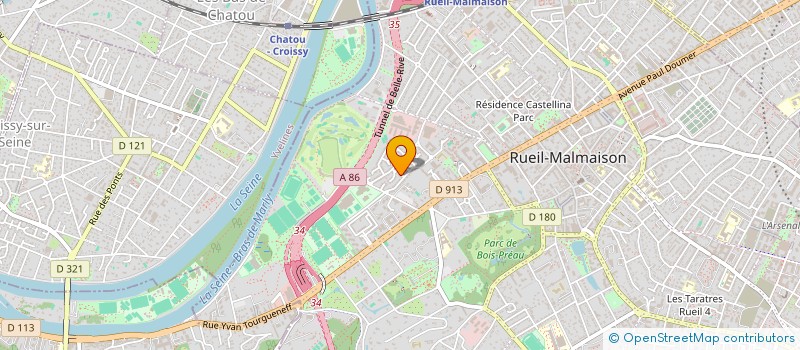 localisation de l'entreprise ACCUEIL RANDO 92 à RUEIL-MALMAISON