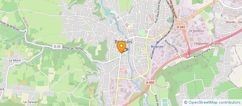 localisation de l'entreprise ACCUEIL RELATIONS ET ECHANGES INTERNAT à BRIGNAIS