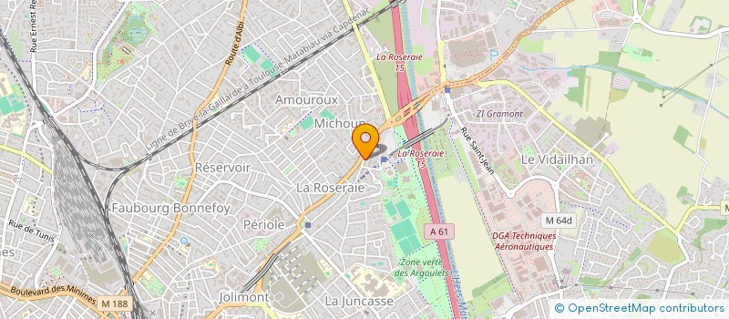 localisation de l'entreprise ACCUEIL RENCONTR RECHERCH ACTIVITE JEUNE  TOULOUSE