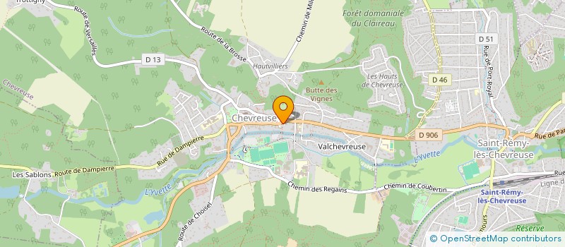 localisation de l'entreprise ACCUEIL RENCONTRE CULTURE CHEVREUSE  CHEVREUSE