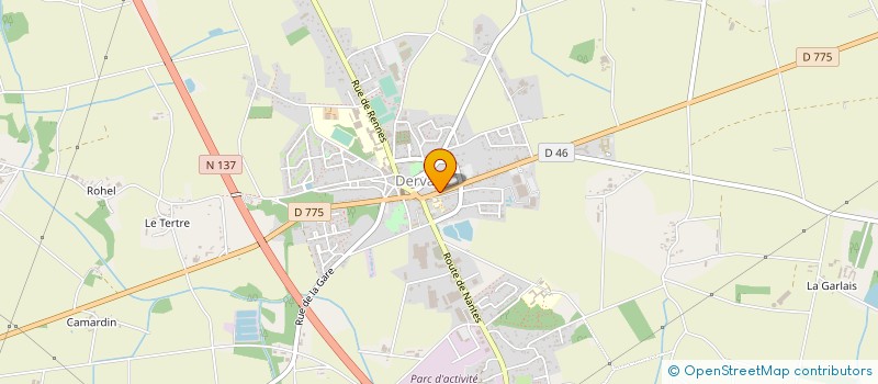 localisation de l'entreprise ACCUEIL RESTAURANT SCOLAI LES VOYAGEURS à DERVAL