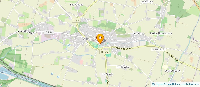 localisation de l'entreprise ACCUEIL SAINT JOSEPH D'ALLEX  ALLEX