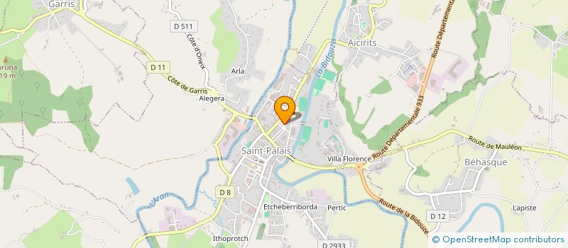 localisation de l'entreprise ACCUEIL SAINTE ELISABETH  SAINT-PALAIS