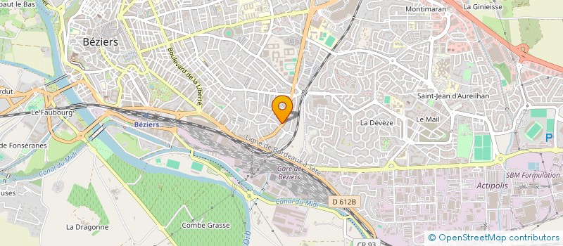 localisation de l'entreprise ACCUEIL SANTE BEZIERS à BEZIERS