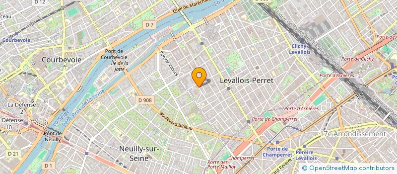 localisation de l'entreprise ACCUEIL SOCIAL TIBHIRINE à LEVALLOIS-PERRET