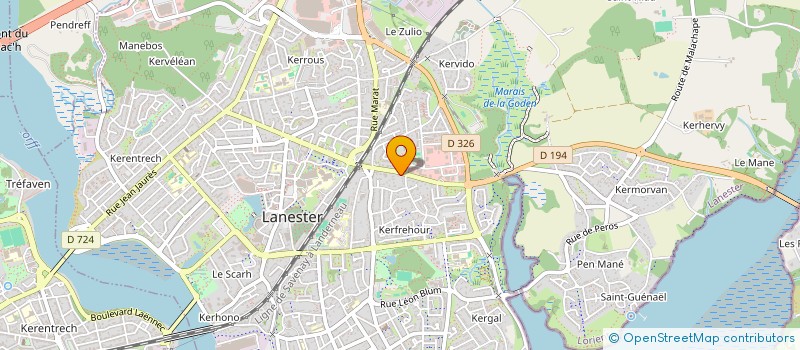 localisation de l'entreprise ACCUEIL SOINS INFIRMIERS  LANESTER