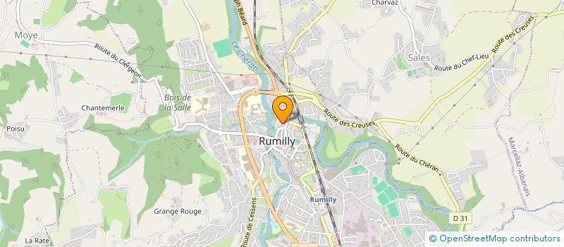 localisation de l'entreprise ACCUEIL SOLIDARITE AMITIE PARTAGE - ASAP -  RUMILLY